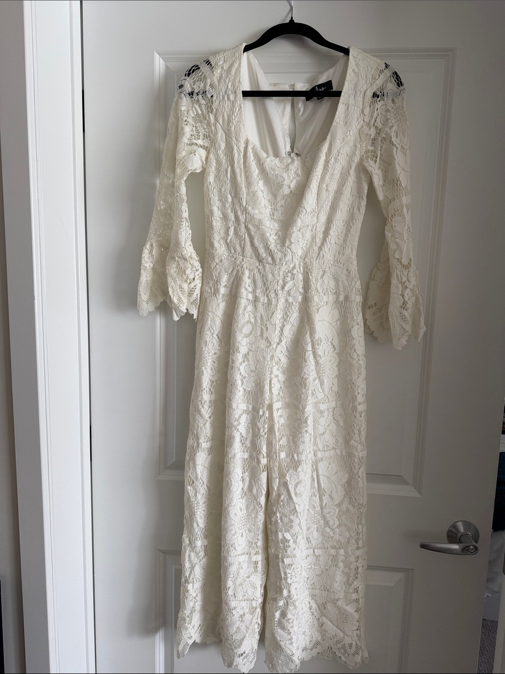 Lulus Cream Lace Jumpsuit